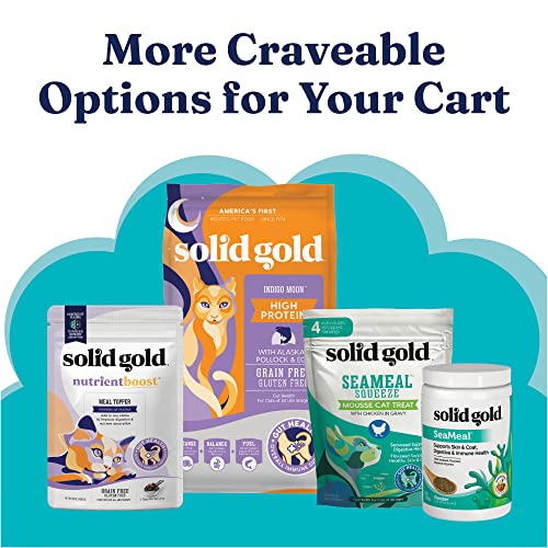 Image of Solid Gold Wet Cat Food Pate - Healthy Canned Cat Food Pate w /Real Salmon & Beef, Omega Fatty Acids, Vitamins & Minerals - Grain Free & Gluten Free Can Meals for Cats & Kittens - 24ct /3oz Can