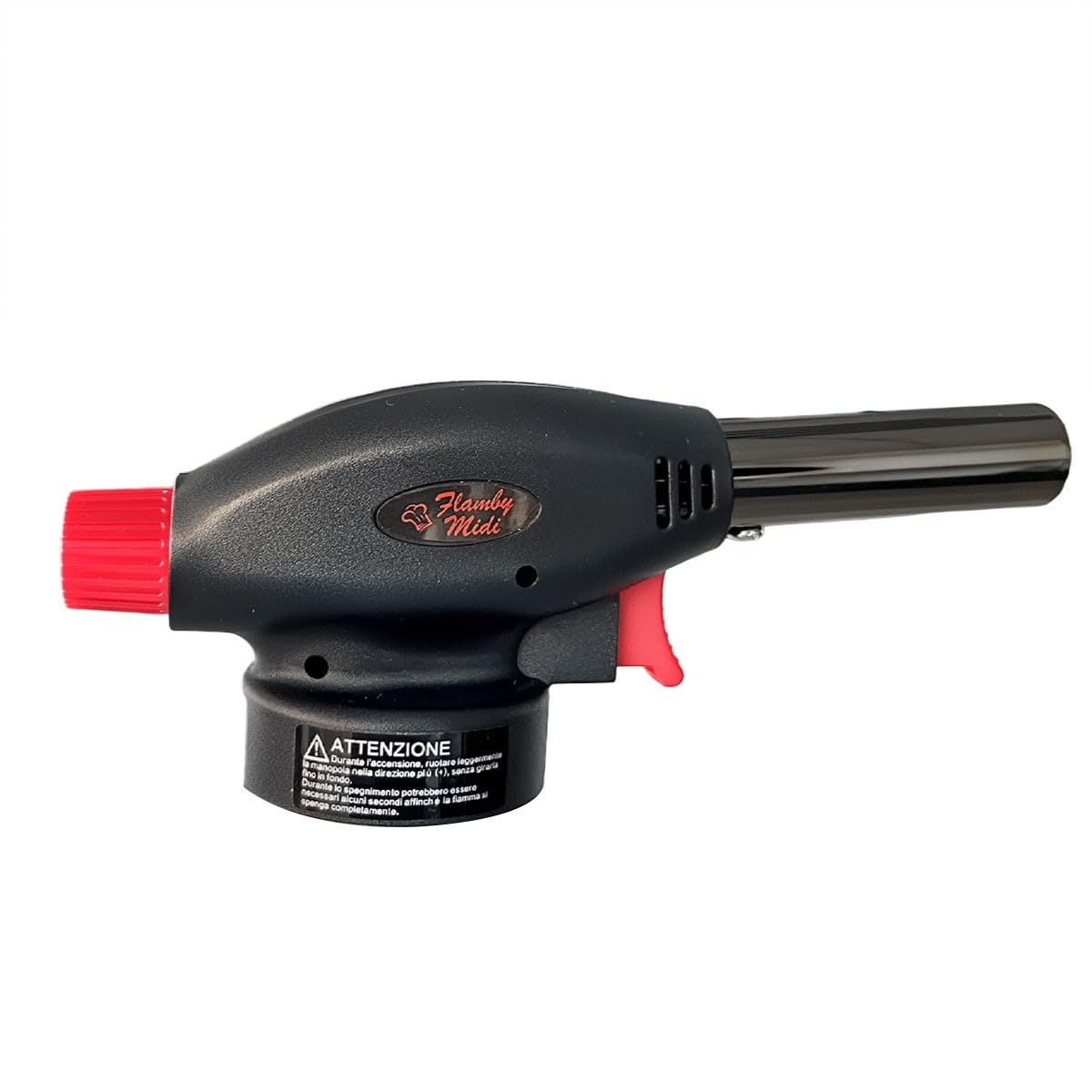 PROWELTEK – Soplete de gas 180 W – 360 °C + cartucho de gas butano 227 gr – Soplete de cocina encendido automático piezo llama ajustable