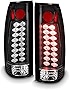 AKKON - For Chevy C/K C10 Tahoe GMC Jimmy Sierra Suburban Yukon Pickup Truck Black LED Tail Lights Brake Lamps