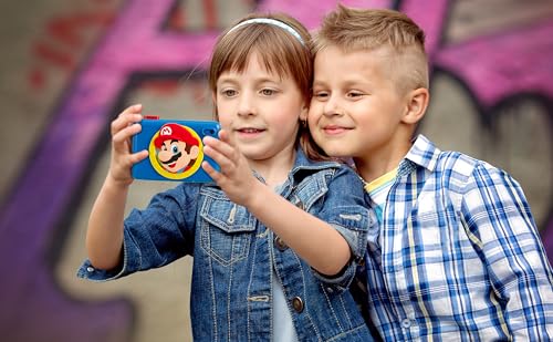 Image of Super Mario Kids Camera with SD Card, Digital Camera for Kids with Video Recording and Built-in Digital Stickers (Super Mario)
