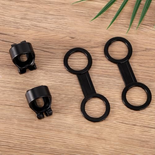 4 Piezas Clips Universales para Snorkel 25mm con Doble Anillo de Silicona para Buceo miniatura 3