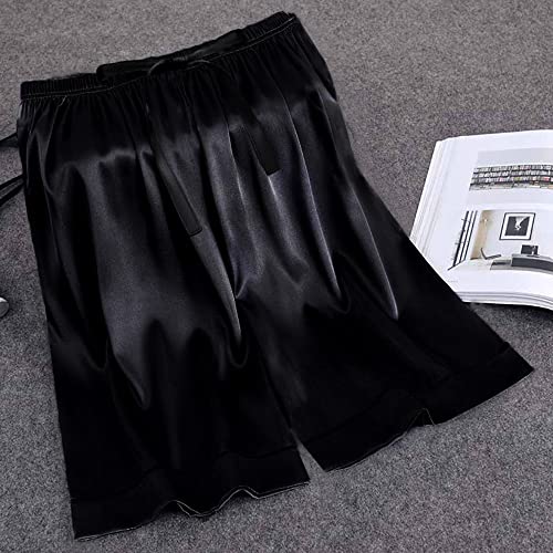 SIHA Men's Satin Pajama Boxer Shorts with Elastic Waistband, Pants S-4XL2