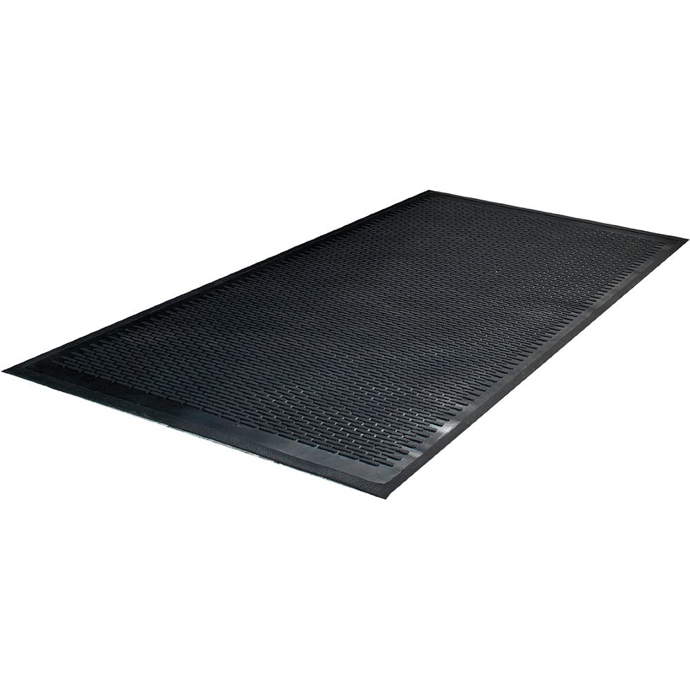 Guardian - MLL14030500 Clean Step Scraper Outdoor Floor Mat, Natural Rubber, 3'x5', Black, Ideal for any outside entryway, Scrapes Shoes Clean of Dirt and Grime