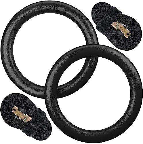 Anillos de Gimnasia con Ganchos Ajustables, Anillos de Gimnasia para Fitness, para Entrenar Las Extremidades Superiores, También SE Pueden Utilizar para Estiramientos para Niños