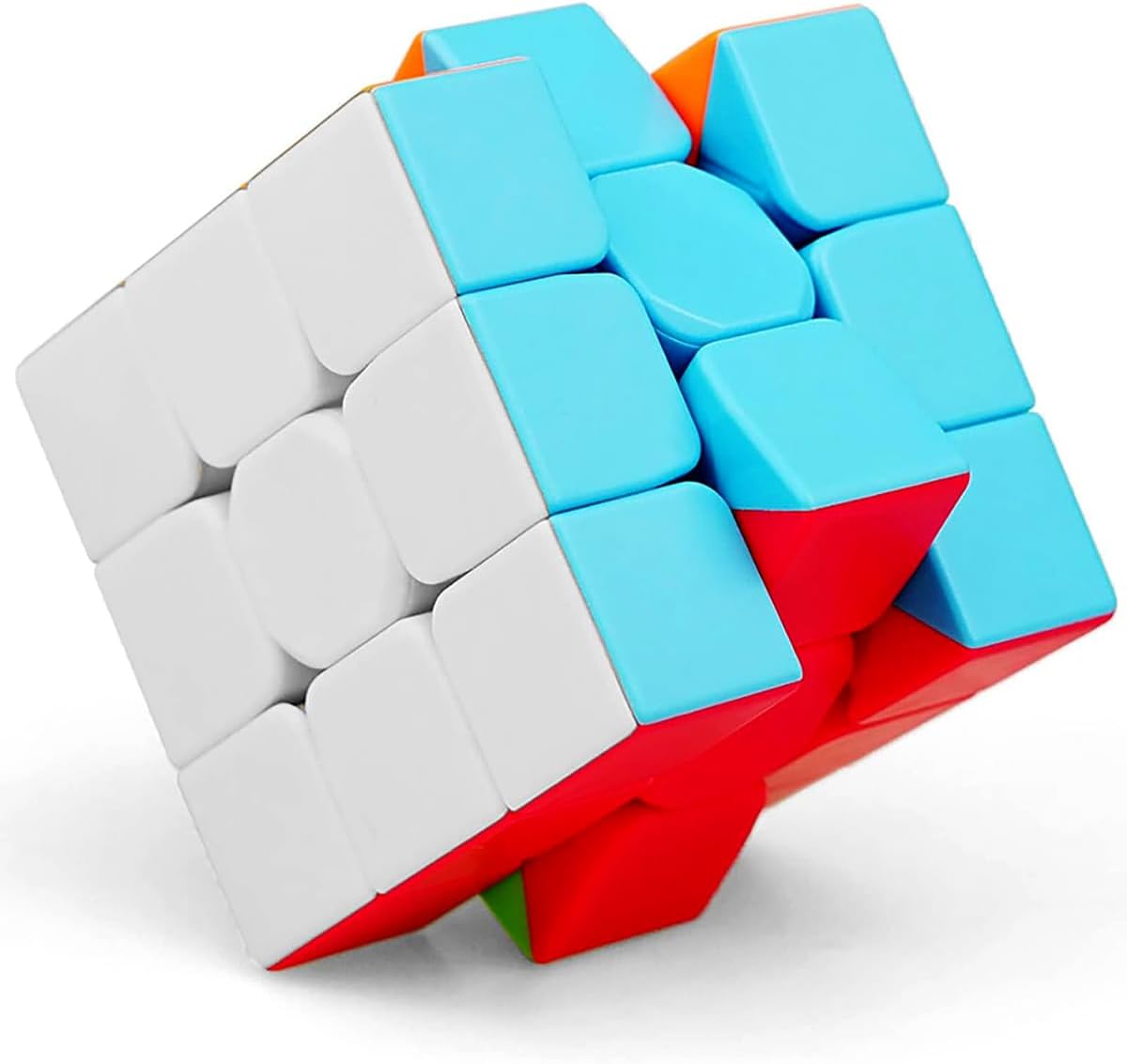 Speed cube with some faces partially solved