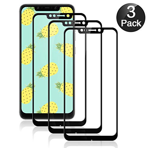 GOMAN Cristal Templado Pocophone F1 [3 Unidades], Protector Pantalla Xiaomi Pocophone F1 Vidrio Templado, Protector de Pantalla para Xiaomi Pocophone F1