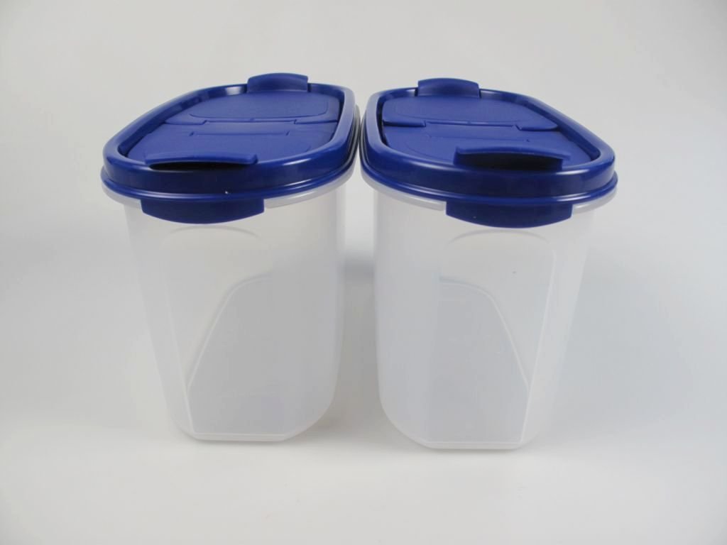 Boîte Tupperware Vintage Bleue Avec Couvercle - Années 70/80 - Complète