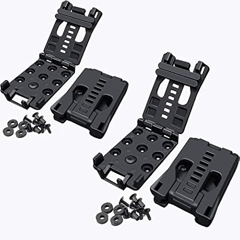 Cuzmak 2-PACK Tactical Belt Clips Universal Utility EDC Belt Clip Outdoor Loops Camping Knife Blade Lock Large with Hardware for Holsters or Mag Pouches Sheath Tools Cover