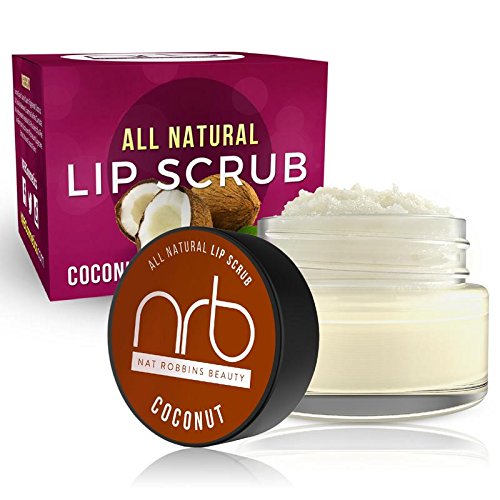 NRB Beauty Revival Lip Scrub - All Natural Sugar Based - Exfoliating & Moisturizes Chapped Dry Lips - 0.5 oz Each - Made In The USA - Coconut