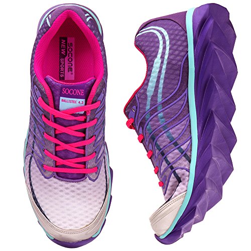 ALEADER Women's Running Shoes Fashion Walking Sneakers Purple 5.5 D(M) US