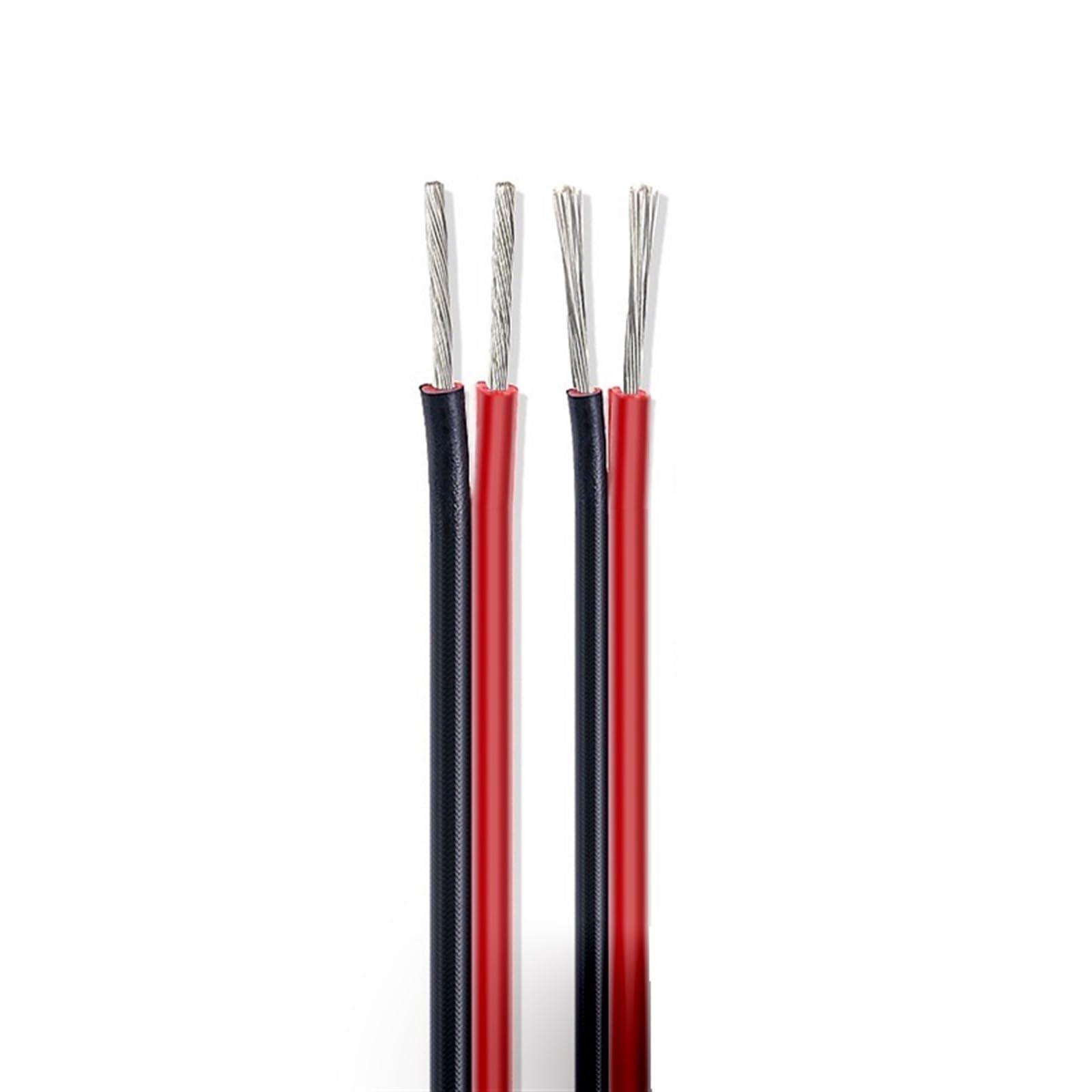 Elastyczny kabel, elektryczny kabel elastyczny, 10 metrów 20 metrów Elektryczny wewnętrzny przewód okablowania UL2468 2-pinowe kable izolacyjne z cynowanej miedzi Czerwony Czarny 26AWG 16 AWG Złącze k