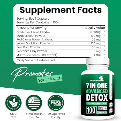 Fast Acting Body Detox, Liver Cleanse Detox & Repair, Full Body Detox, All Natural Toxins Remover, Healthy Cleansing Support for Liver, Urinary Tract, Can Help in Detox for Smokers, Advanced Formula. - Image 7