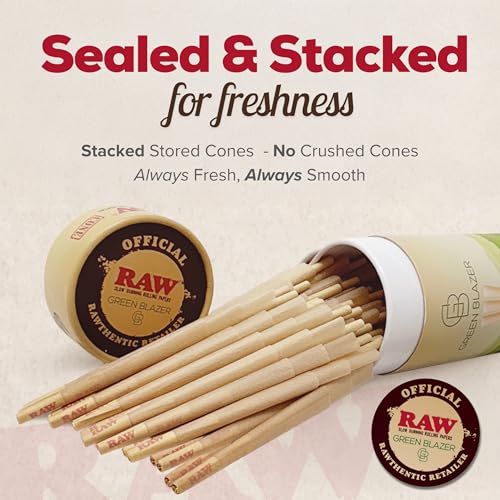 RAW Cones Black King Size: 50 Pack - Translucent, Extra Fine Pre Rolled Cones & Tips, Patented Slow Burn, All Natural RAWthentic, 109mm - Image 6