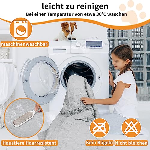 PICK FOR LIFE Wasserresistente Hundedecke, waschbare Decke für große und kleine Hunde, Schutz für Bett, Sofa, Auto – beidseitig verwendbar