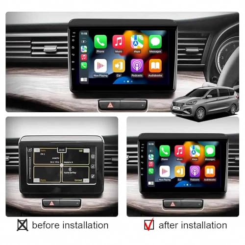 Pantalla Táctil Carplay Coche Android Auto para Renault KWID 2015-2018 2