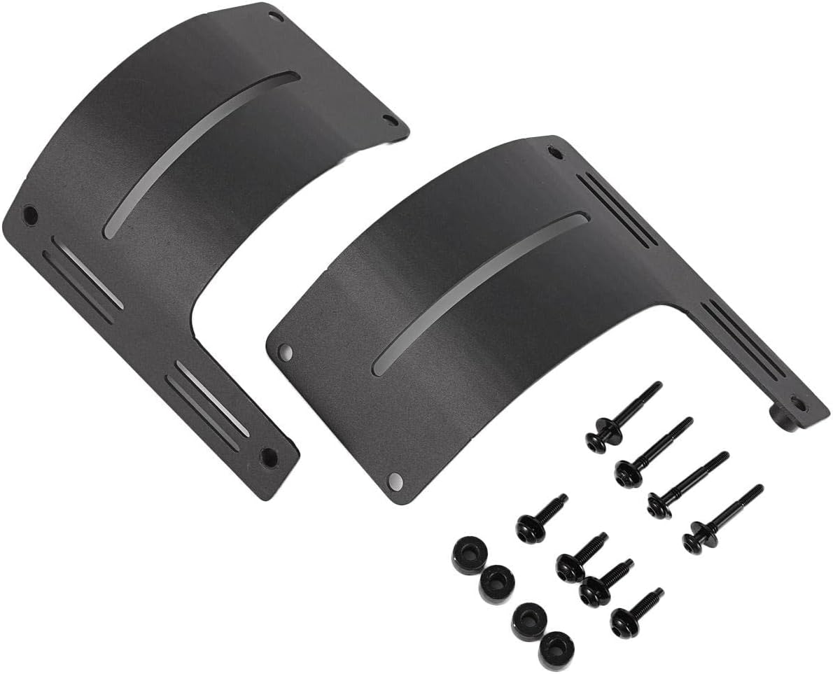 AUXMART Windshield Cowl Light Mounting Brackets for Jeep Wrangler JL & Gladiator JT 2018 2019 2020 2021, LED Cube Lights Adjustable Windshield Mount Kit, Pack of 2, Black