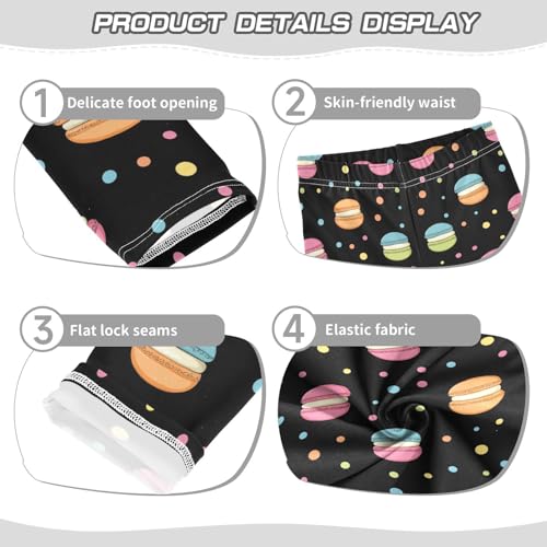 Macaroons Colorful Polka Dot Girls Casual Leggings for Kids Printed Long Pant Bottoms Stretch and Soft3