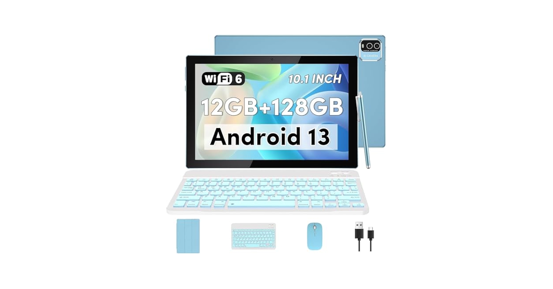 Amazon.com : Android 13 Tablet 10 inch, 12GB RAM+128GB ROM