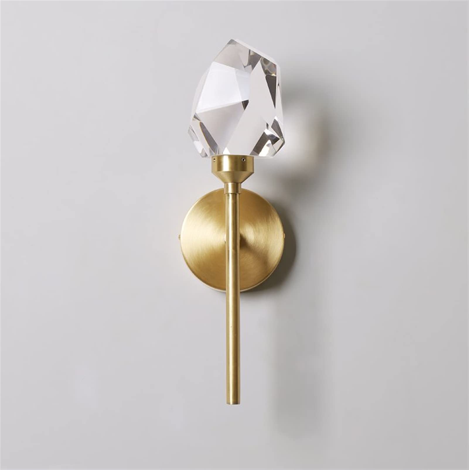 ZTCHSENZT Wall Sconces, Modern Wall Sconce, Modern LED Crystal Wall Light All Copper - Gold Wall Lamp Compatible with Bedroom Living Room Corridor Home Decor Lighting Fixture,1
