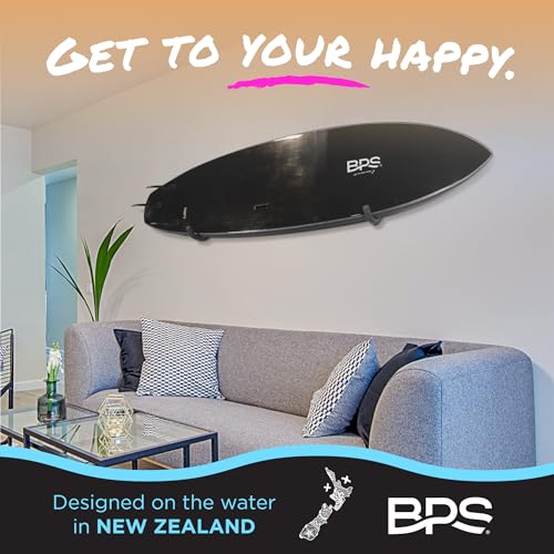 image for BPS Surfboard Wall Rack - Marine Grade Stainless Steel Soft Padding - 