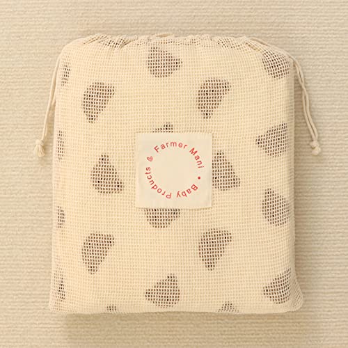 Image of Minky Dot Baby Blanket for Girls Boys Super Soft Double Layer with Dotted Backing, Elegant Receiving Blanket with Muslin Front 39 x 43 Inch (Little Bear)