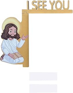 Door Frame I See You I See Sign I See Door Sitting Decoration Home Door Corner Decoration Interesting Door Corner Decoration See Door Corner Decoration Birds on A Wire Stained Glass Cedar Garland Lit