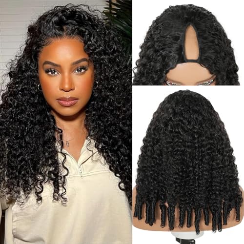 Homgoss Burmese Curly Human Hair V Part Wigs With Drawstring