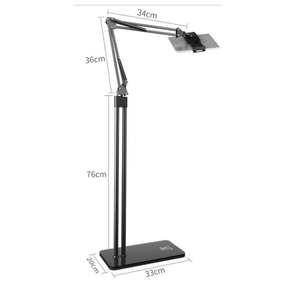 YXCKG Soporte para Tabletas Y Teléfono Móvil, Brazo De Acero Plegable hasta 1,5 M，Abrazadera Ajustable para Tableta De Cama De Montaje Perezoso De 360 ° para Teléfonos/Tabletas De 4 "-12.9"