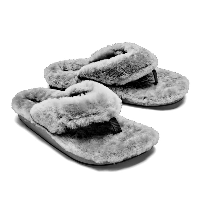 Women's Flip-Flops & Slippers Indoor Soft Thong Fur Flip-Flop And Slippers For Women