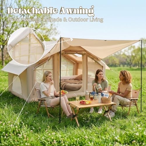 Carpa inflable con toldo integrado para 6 personas miniatura 4