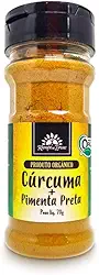 Cúrcuma com Pimenta Preta Orgânica Frasco 70g Kampo de Ervas