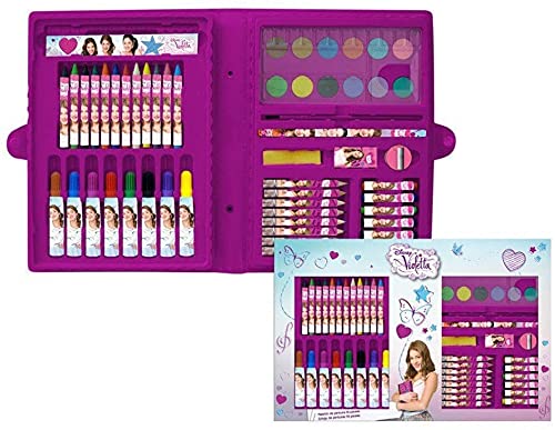 CursOnline® Caja estuche maletín porta lápices y colores de Violetta Cover