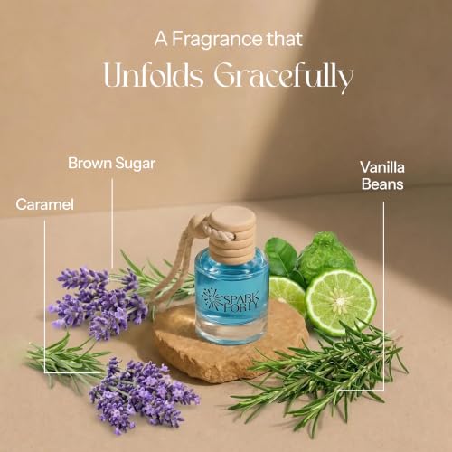 Image of Lavender Car Air Freshener Hanging | Car Perfume, 8 ml