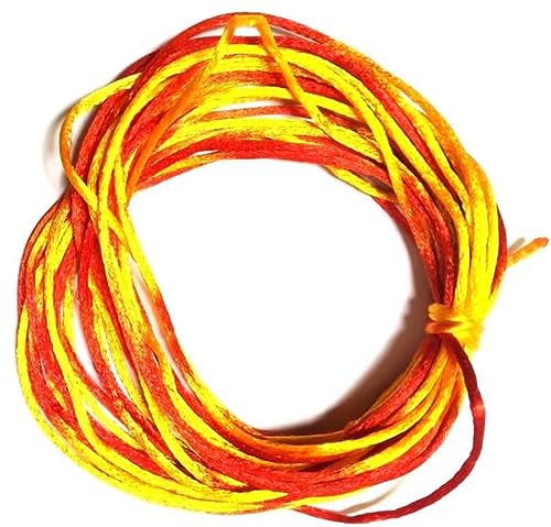 Image of Gellon Kalawa - Moli - Mauli - Kalava - Chaddi Nada - Thread Roll - Sacred Thread Shudh Dhaga Red & Yellow Color - Raksha Sutra for Kids Men & Women - Dora for Nazar Battu Bracelet Pack of 20 Meter