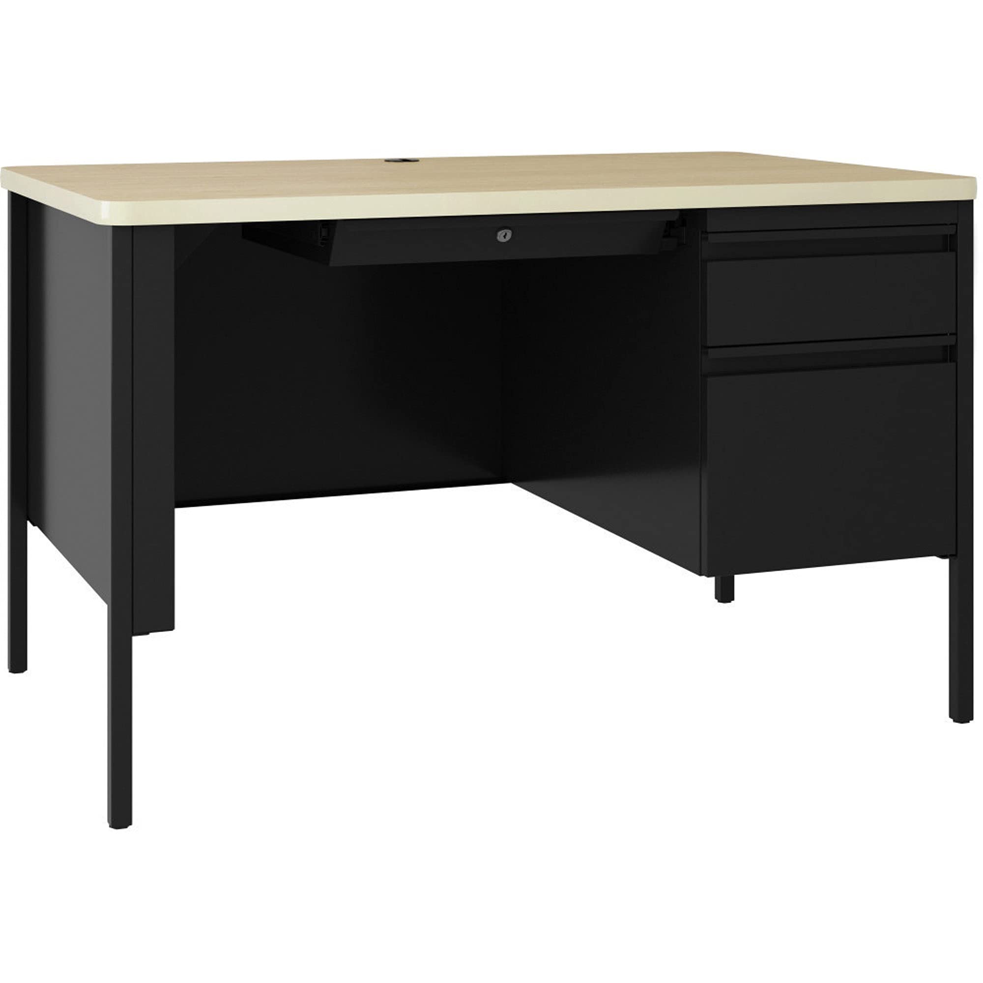 Lorell Fortress Single-Pedestal Teacher's Desk