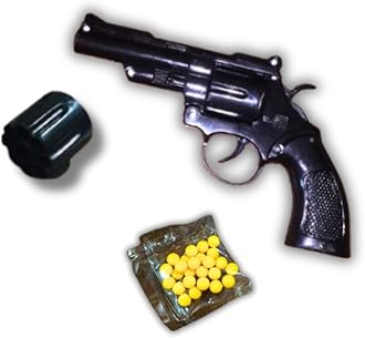 Small Plastic Toys Soft Bullets Gun Pistol Soft for Gift to Birthday Boy Kids. Set of 1 (Set 1)