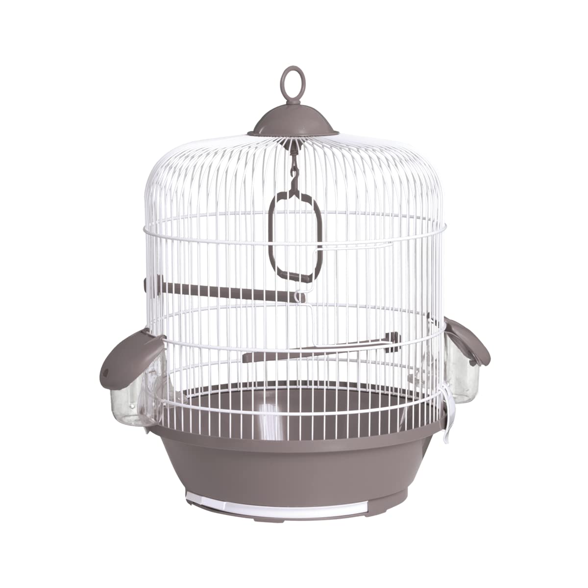VOLTREGA Jaula 716 Pájaros Blanco Gris