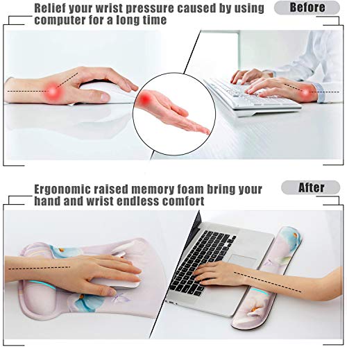 Icolor Keyboard Wrist Rest Pad And Mouse Wrist Rest Support Set thumb #3