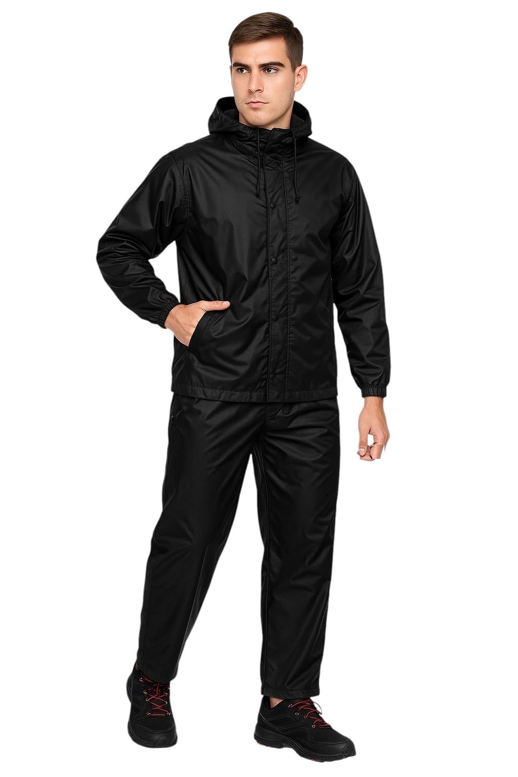4v1 Rimjhim Waterproof Raincoat for Men | Lightweight & Durable Rain Jacket with Hood | Windproof & Breathable | Travel-Friendly, Bike & Motorcycle Use-picture-54