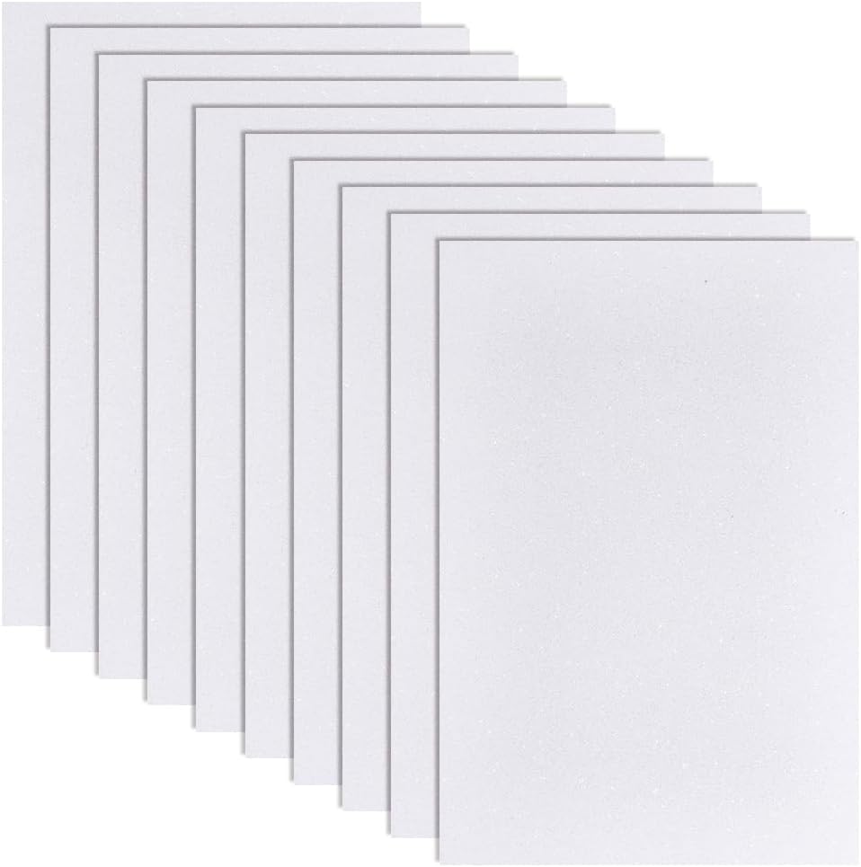 - AHANDMAKER 10 Sheets White EVA Foam Sheets 11.8 x7.9 Inch 1.5mm Thickness Craft Foam Paper for Crafts Project Cardmaking Scrapbooking Cosplay Costume