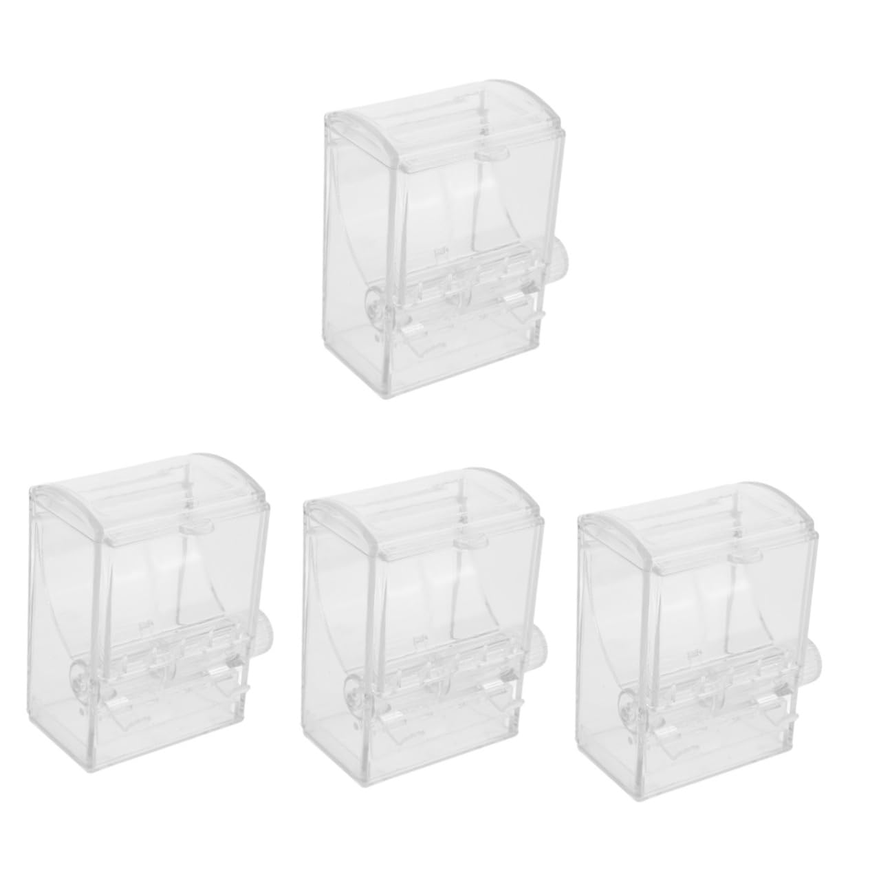 SOLUSTRE 4pcs Automatic Toothpick Dispenser Pop-up Toothpick Box Holder Reusable Compact Design for Home