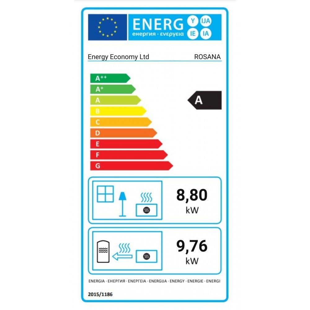 Poêle à Bois avec Four pour système de Chauffage Central BALKAN ENERGY Rosana 15.26kW - 25.5kW