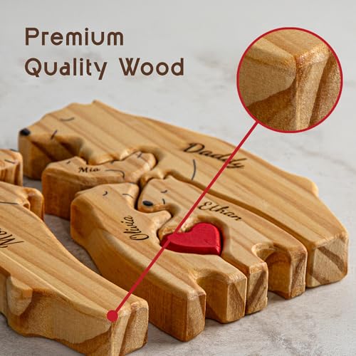 Personalizedwoodenbearfamilypuzzlewithnamescustompuzzlescustomizedgiftsformomdadkidsbabygiftforgrandparentsbirthdaypresentholidayshomedecorhousewarming7bears Urban Country Home Decor Personalized wooden bear family puzzle with names custom puzzles customized gifts for mom dad kids baby gift for grandparents birthday present holidays home decor housewarming 7 bears urban country home decor