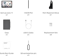 Vista 9 de HUION KAMVAS Slate 11 Tableta de Dibujo Independiente Sin Necesidad de Computadora con Pantalla Antirreflejos, Tableta de Arte Digital de 10.95