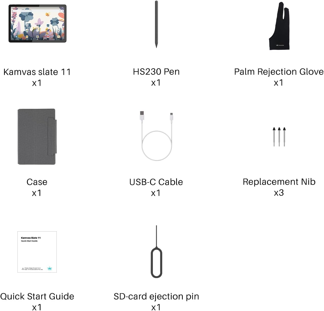 HUION Standalone Drawing Tablet Kamvas Slate 11 No Computer Needed, Portable 10.95 Inch 90Hz Refresh Rate Anti-Glare Screen, Tilt-Alignment Pen Android 14 8GB RAM 128GB ROM 1TB Expand, 8000mAh Battery
