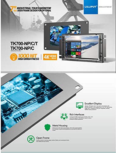 Amazon.com: LILLIPUT 7 inch TK700-NP/C/T Rugged HDMI Touch Screen