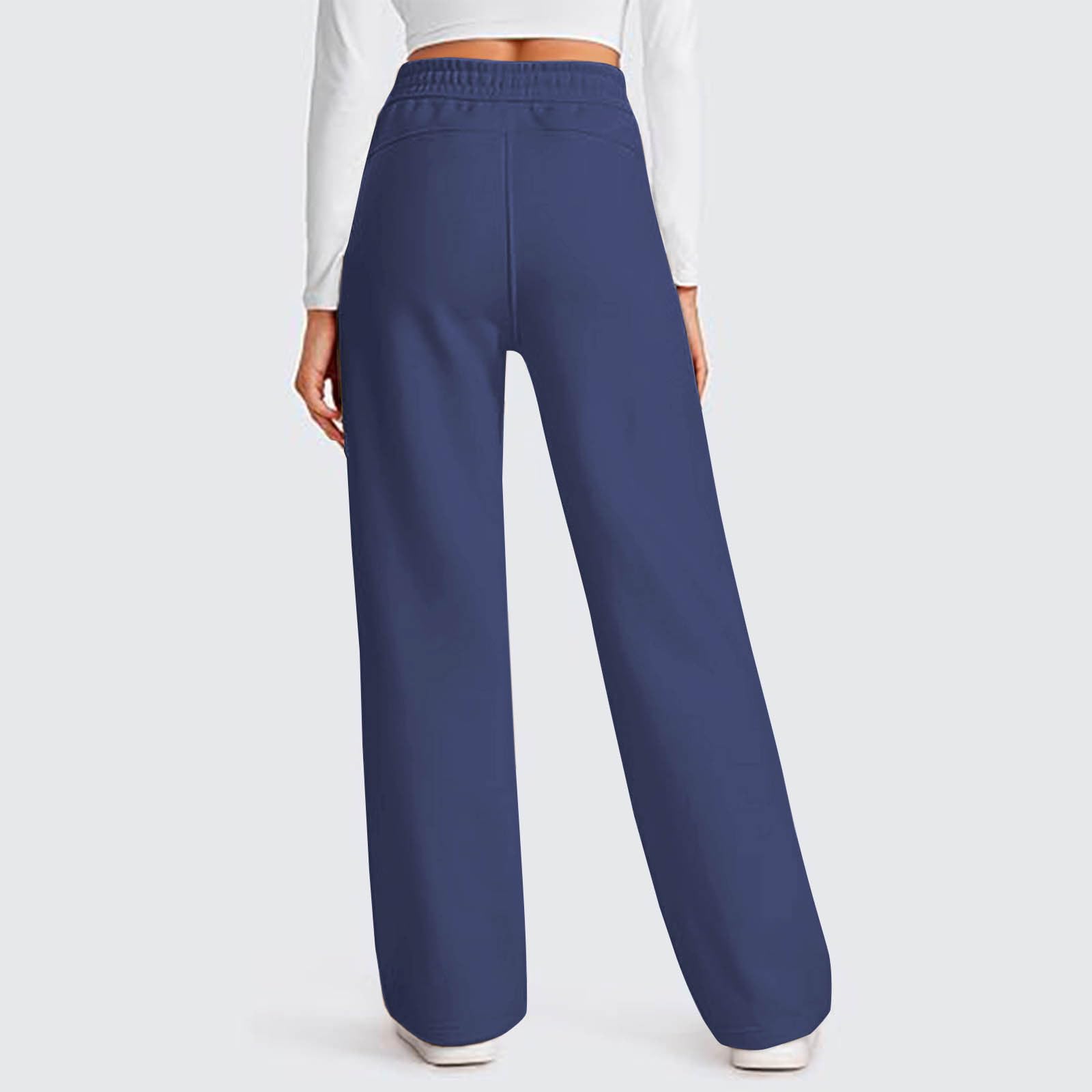 Pantalon Deporte Mujer,Pantalones Chandal Mujer Anchos Deporte Pantalones Anchos Mujer Rectas Trabajo Pantalones Elástico Cintura Alta Pantalones de Trabajo Suelto Cómodo Pantalones Jogger