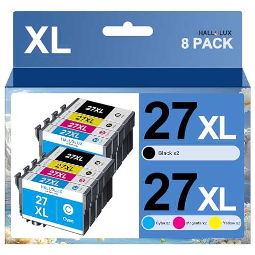 27XL Multipack Druckerpatronen 27 Kompatibel für Epson 27XL Multipack für Epson WF 3620 Druckerpatronen für Workforce 7720 druckerpatronen WF-7720DTWF WF-7610DWF WF-3640DTWF WF-7710DWF (8er-Pack)
