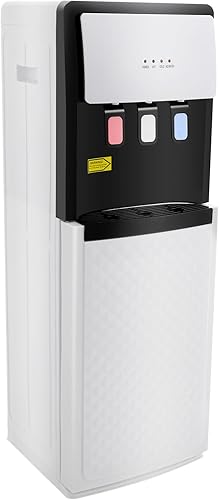 Miniatura 1 de Dispensador de agua de carga inferior para botella de 5 galones, enfriador de agua blanco calientefríoambiente con capacidad de 1.32 galonesh