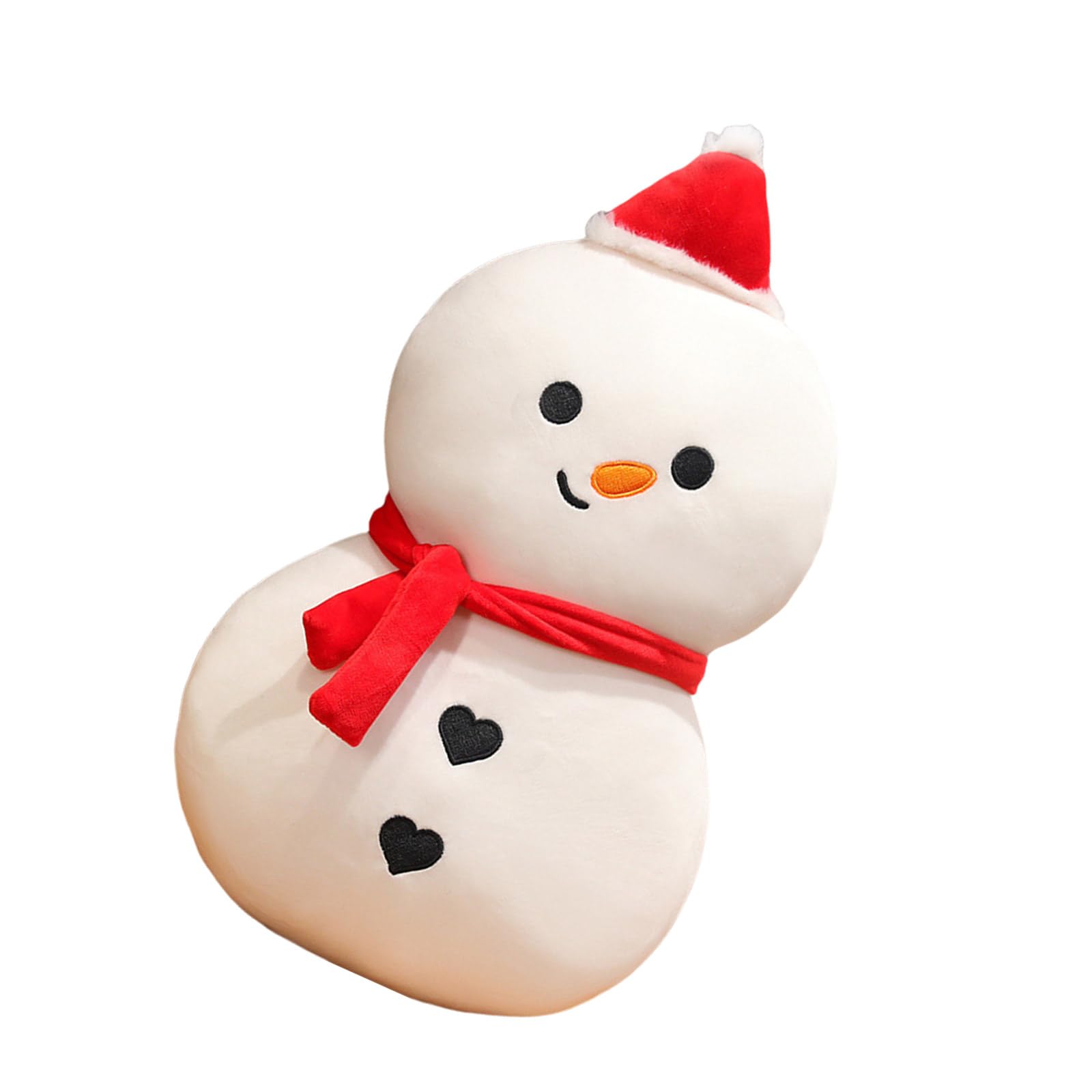 Elnwnnkc Christmas Holiday Santa Hug Pillow with Snowman Pattern Cushion Perfectly for Bed or Sofa Throw Pillow Santa Cushion